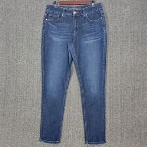 Melissa McCarthy Seven7 Jeans Womens 12 Blue Skinny Slimming Silhouette System